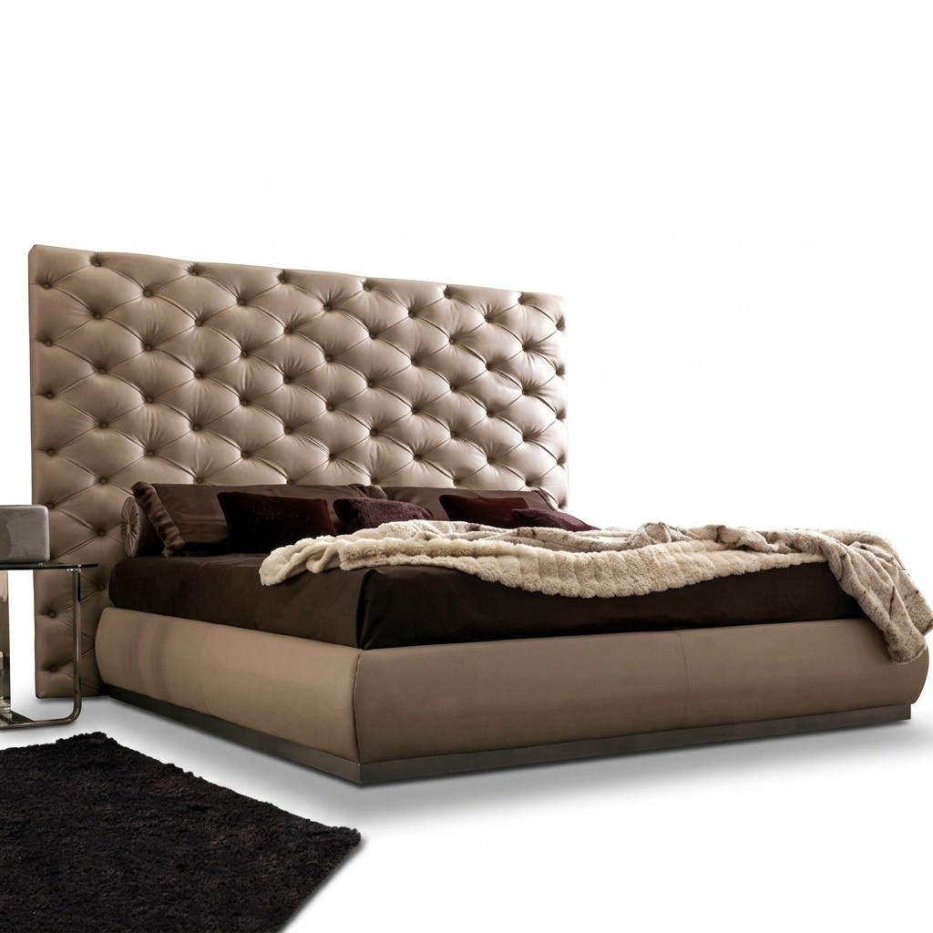 Wandpaneel Bett Paneel Chesterfield Polster Betten Schlafzimmer XXL Big
