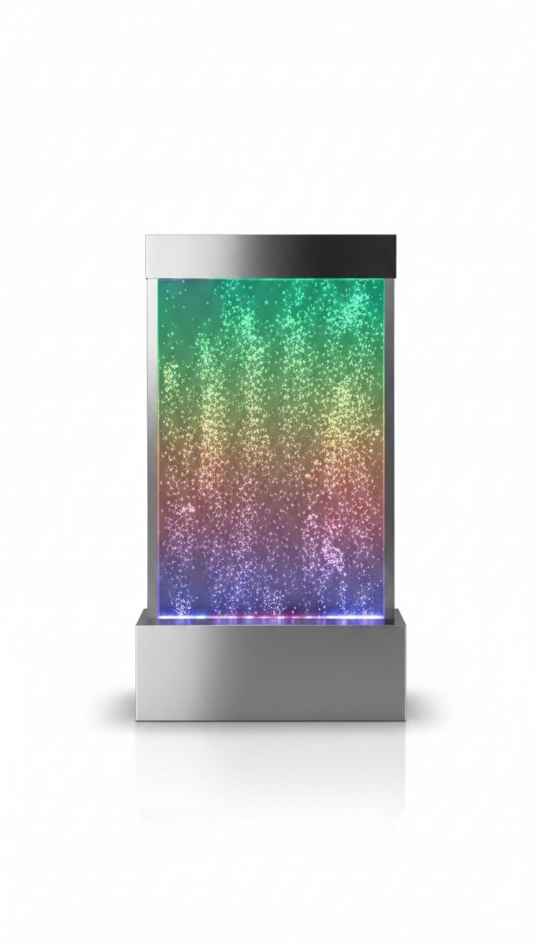Wandpaneel LED Wasserwand Wasser Wände Wasser Blasen Wand Waterwall
