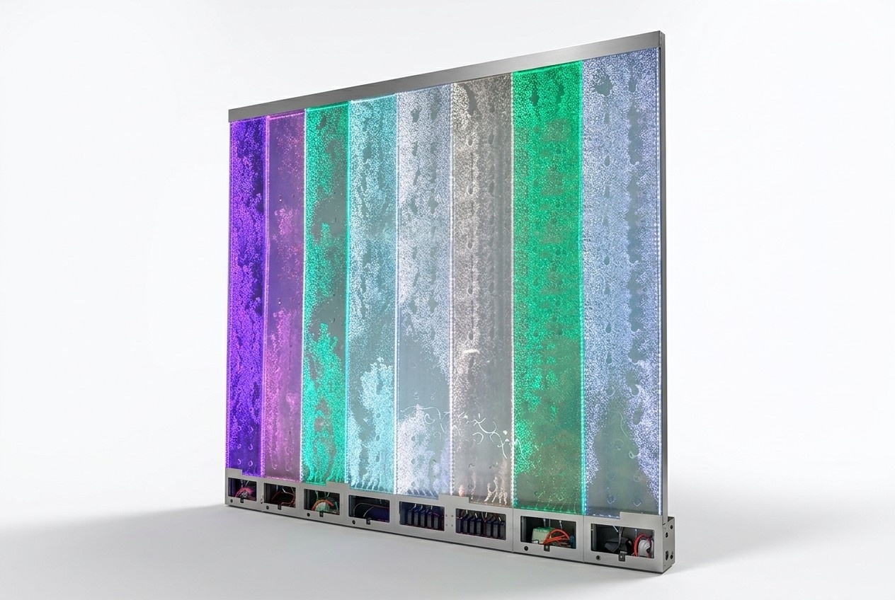 Wandpaneel LED Wasserwand Wasser Wände Wasser Blasen Wand