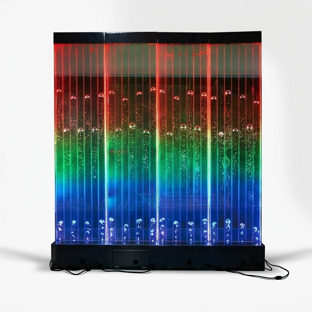 Wandpaneel mit Wasserblasen LED Wasserwand Designer Wasser Wand