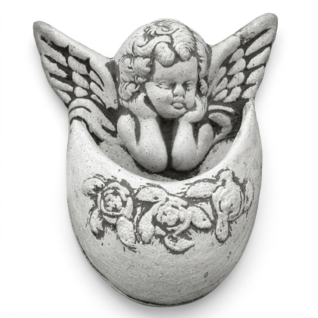 Wandrelief Steinplatte Bild Azteken Engel Antil Relief Steinguss Wand Bilder