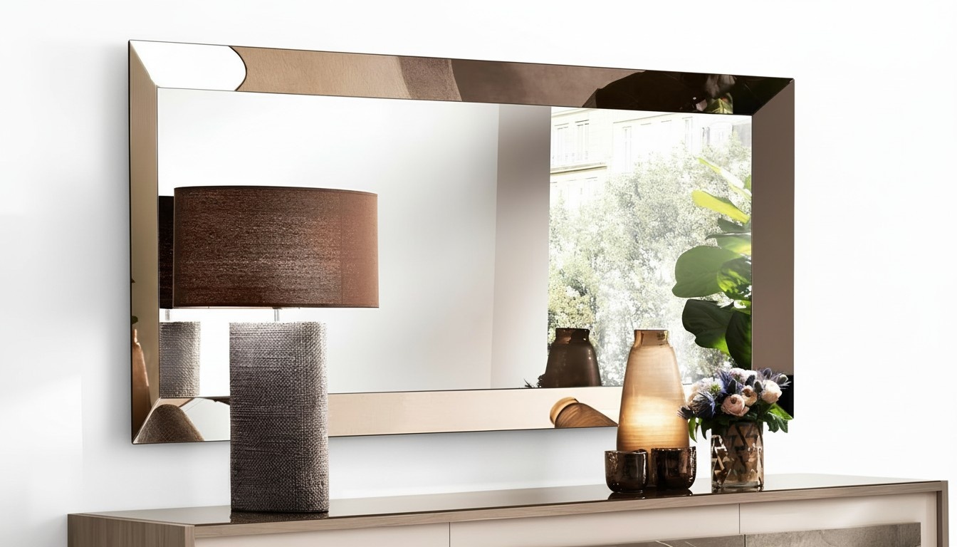 Wandspiegel Holz Rahmen Goldener Spiegel Wandspiegel Hängespiegel Wohnzimmer Neu