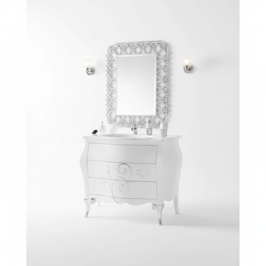 Waschtisch Badezimmer Waschbecken mit Aufsatz Becken Unterschrank