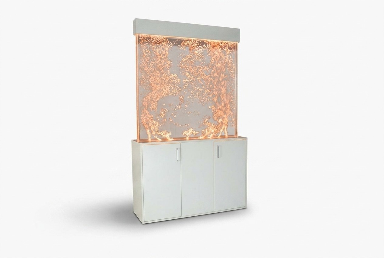 Wasser Wand Wall Säule mit Unterschrank Trennwand Ragal Vitrine