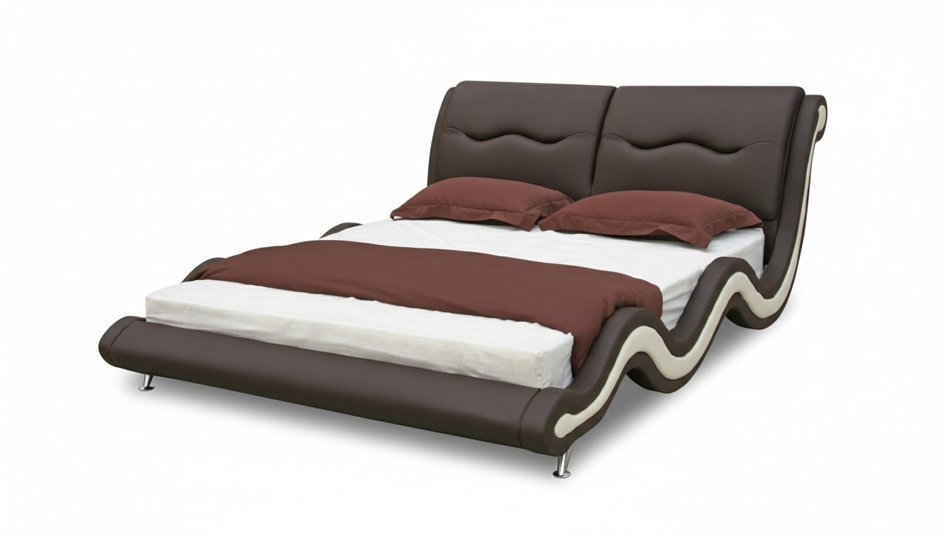 Wasserbett Lederbett Polsterbett Wasserbetten Neu LOUIS Bett Betten Komplett