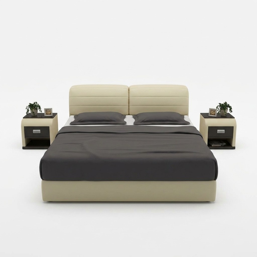Wasserbett Hotel Doppelbett Betten Mit USB Komplett Lederbett Polsterbett Wasser