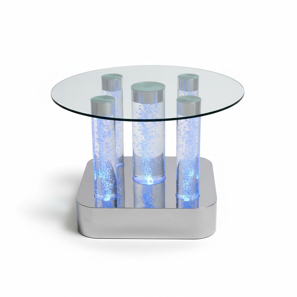Water Design Tisch Couchtisch Wasser Säulen Säule Sofa Tische LED