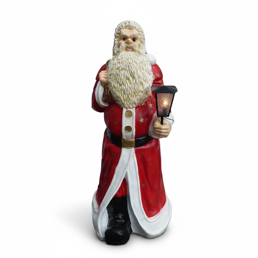 Weihnachtsmann Figur Statue Deko Figuren Dekoration Nikolaus Skulptur