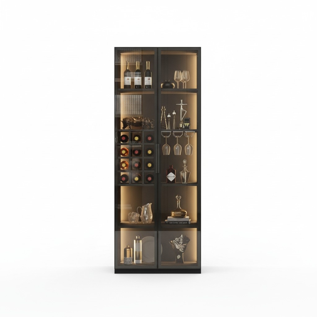 Weinschrank Schrank Weinregal Glasschrank Weinkühlschrank Flaschenregal