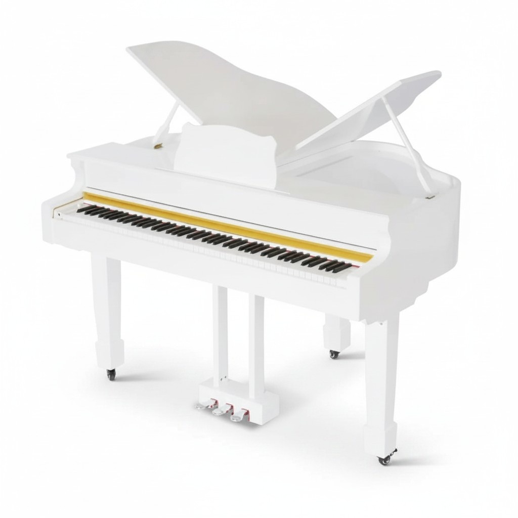 Weiß Klavier Digitalpiano Flügelklavier Hochglanz Piano Klaviere