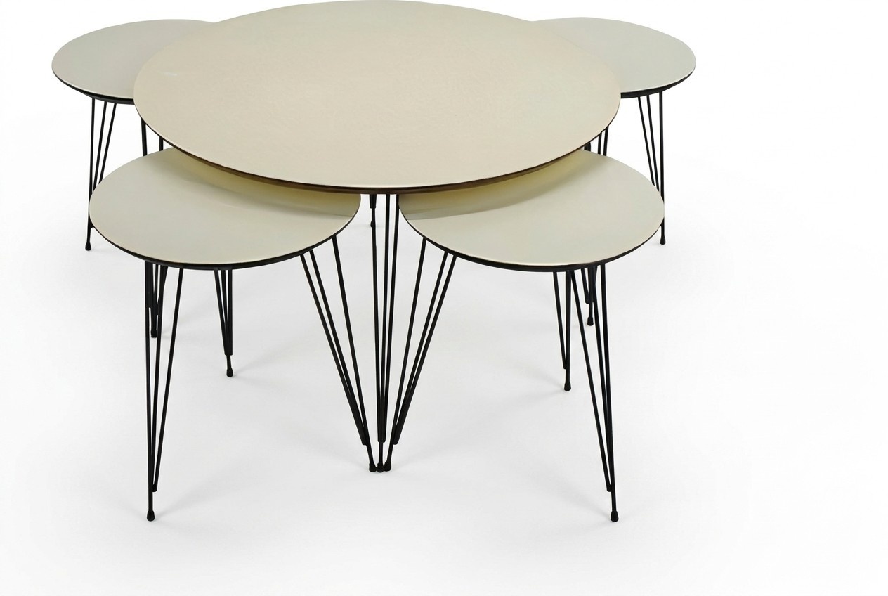 Weiße Holz Couchtisch mit modernem Design