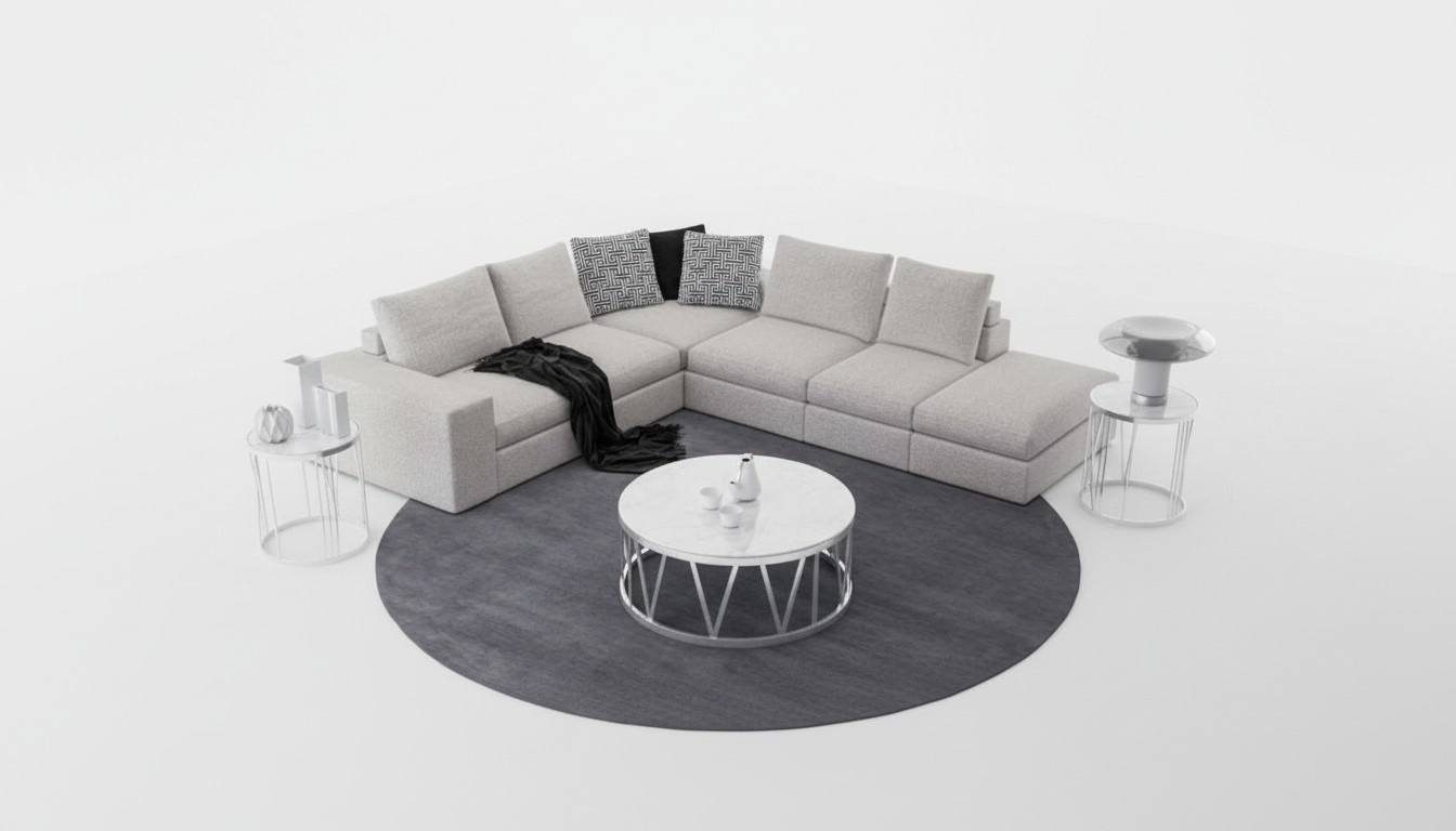 Weißes Ecksofa Polster Eckgarnitur Luxus L-Form Sofas Modern Design