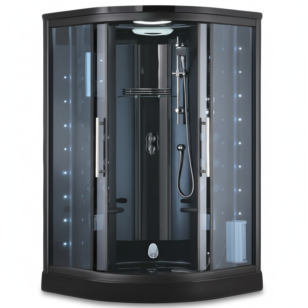Wellness-Duschkabine Luxusdusche Multifunktionsdusche Komfort-Dusche 120x120 cm