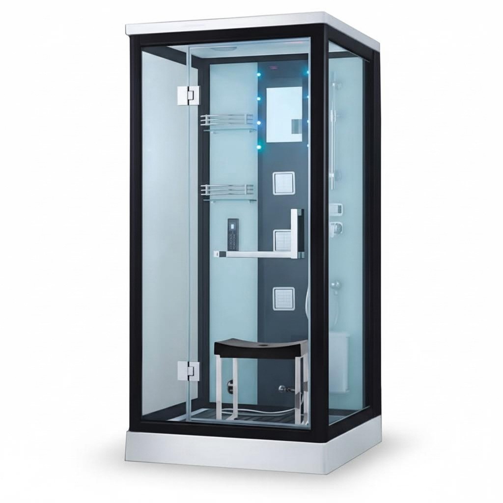 Wellnessdusche Duschkabine Massageduschkabine Multifunktionsdusche 100x100 cm