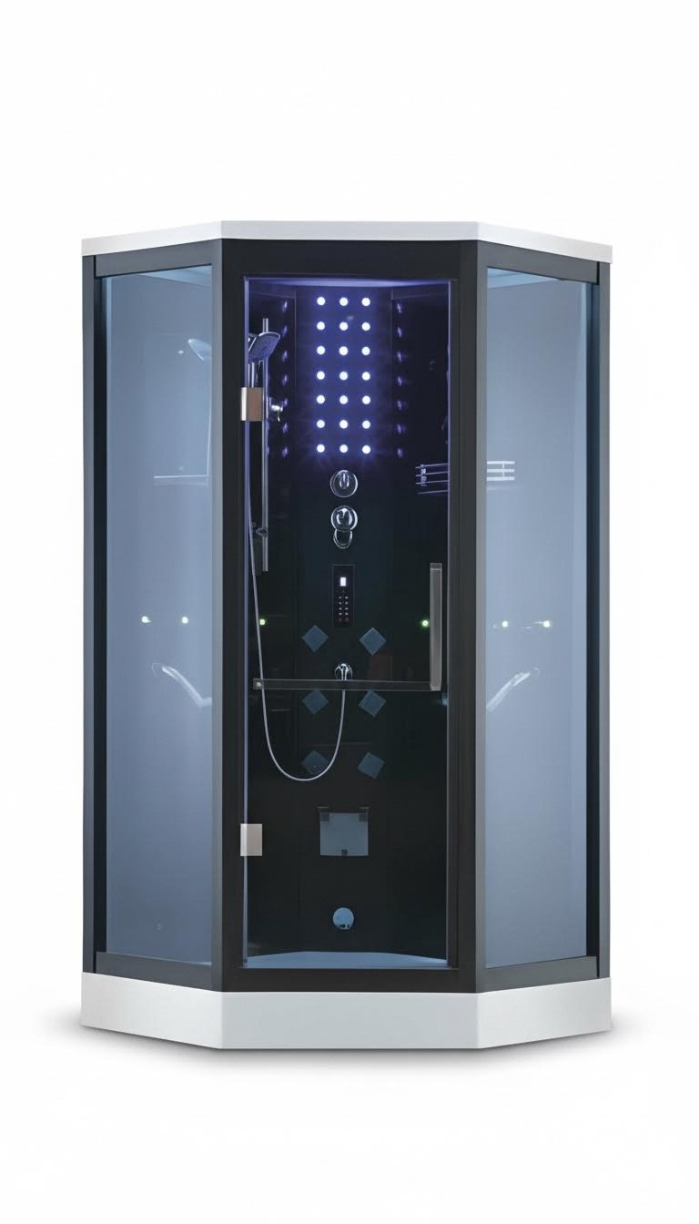 Wellnessdusche Massageduschkabine Duschkabine Multifunktionsdusche 100x100 cm