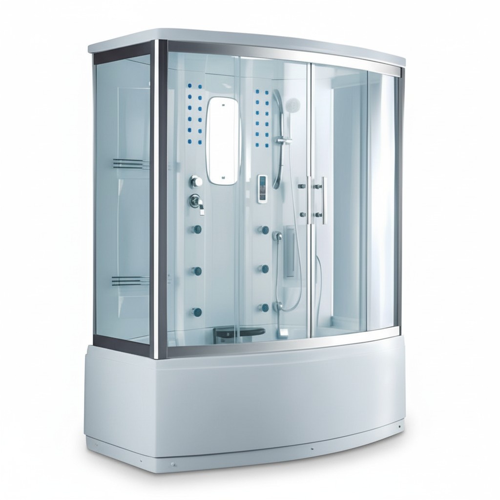 Wellnessdusche Massageduschkabine Duschkabine Multifunktionsdusche 170x88 cm