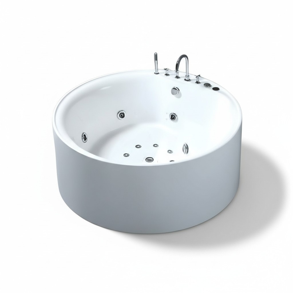 Whirlpool Blubberbad Hydromassagewanne Spa-Bad Whirlwanne 162x162 cm