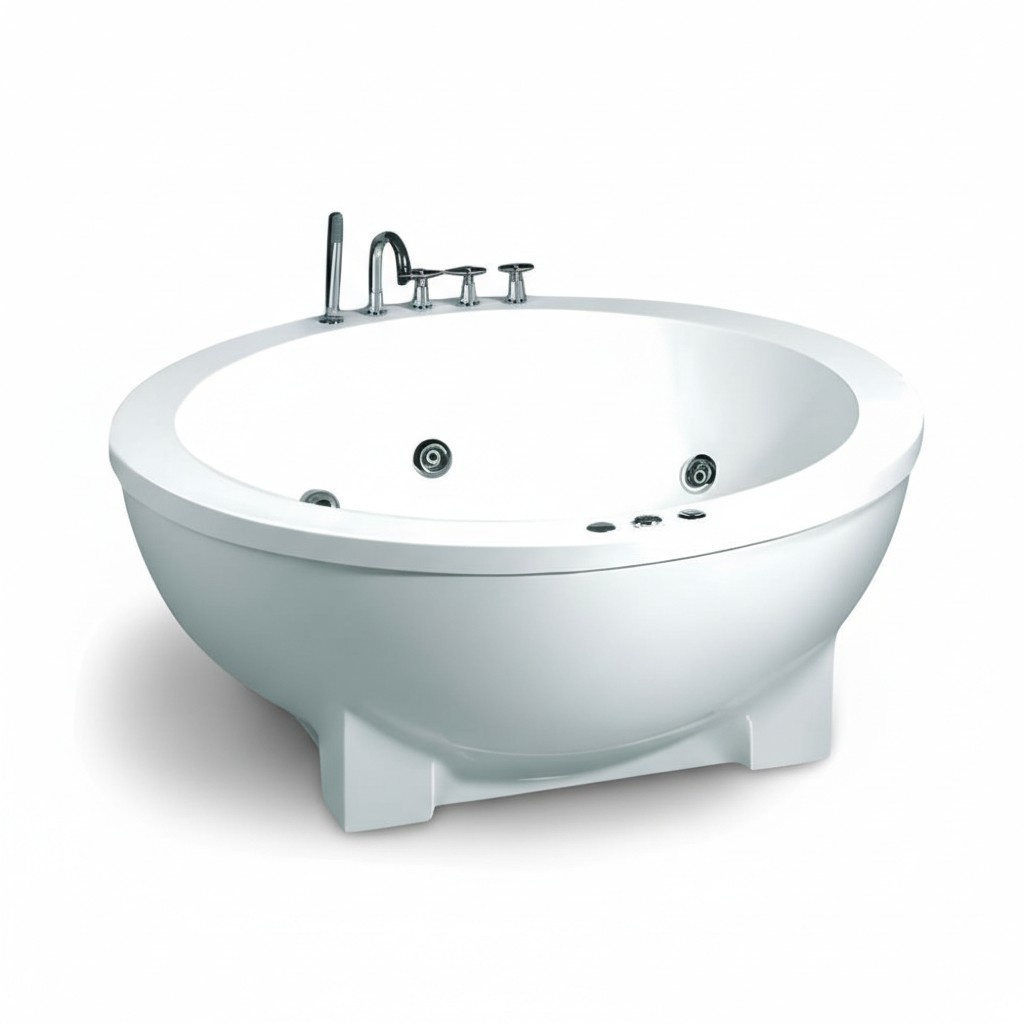 Whirlpool Blubberbad Hydromassagewanne Spa-Bad Whirlwanne 180x180 cm