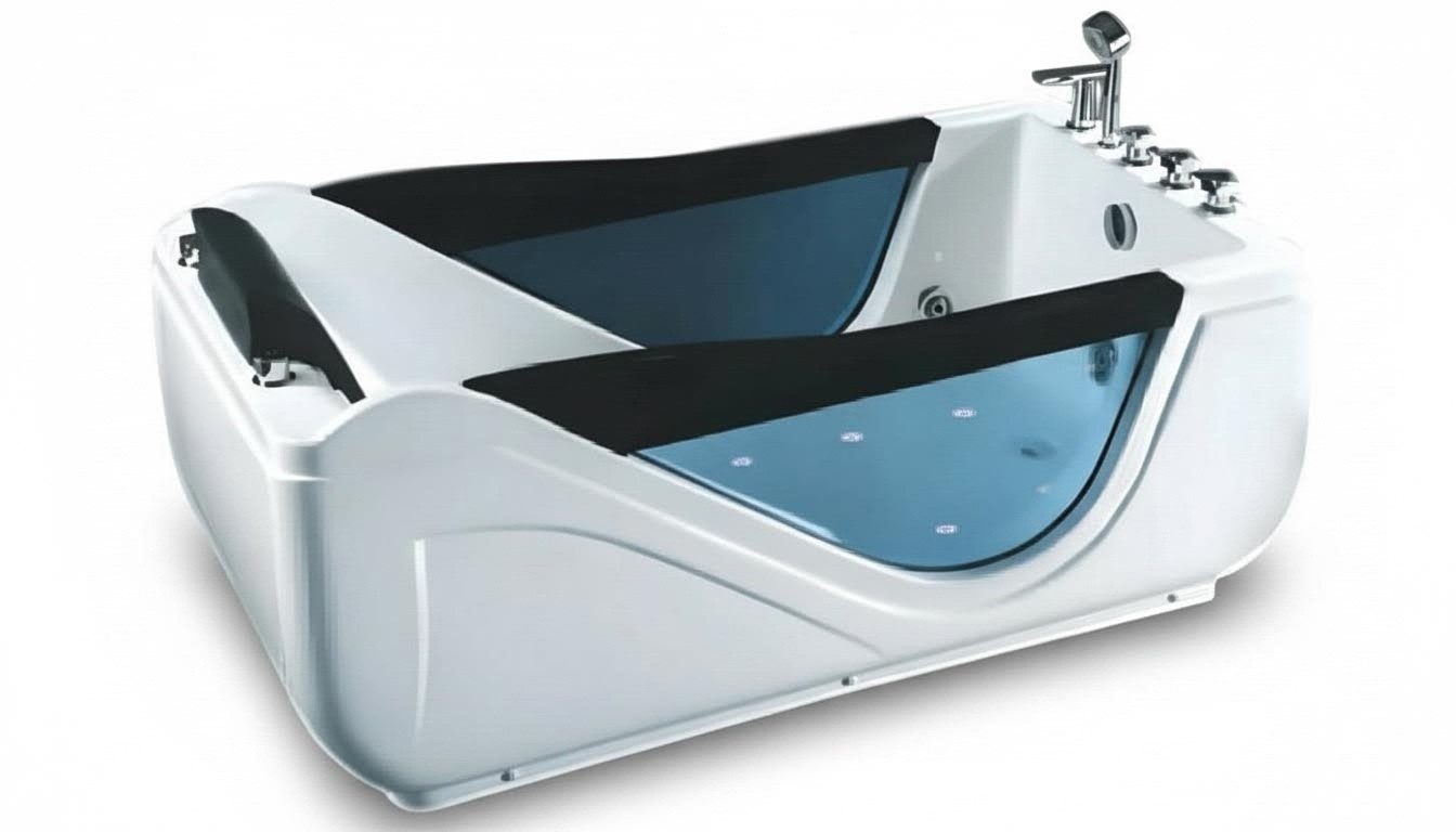 Whirlpool Blubberbad Hydromassagewanne Spa-Bad Whirlwanne 160x85 cm