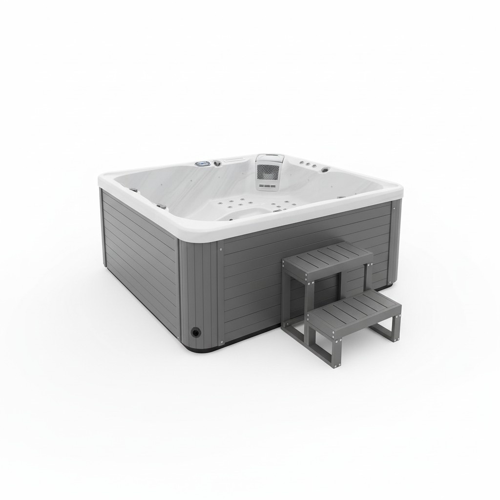 Whirlpool Outdoor Spa Hot Tub Warmwasserbad Whirlwanne Außenwhirlpool 200x200 cm