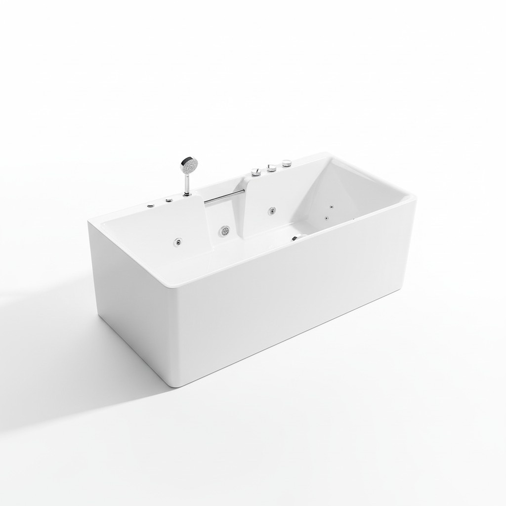 Whirlwanne Indoor Whirlpool Badewanne Home Spa Weiß Wanne Relax