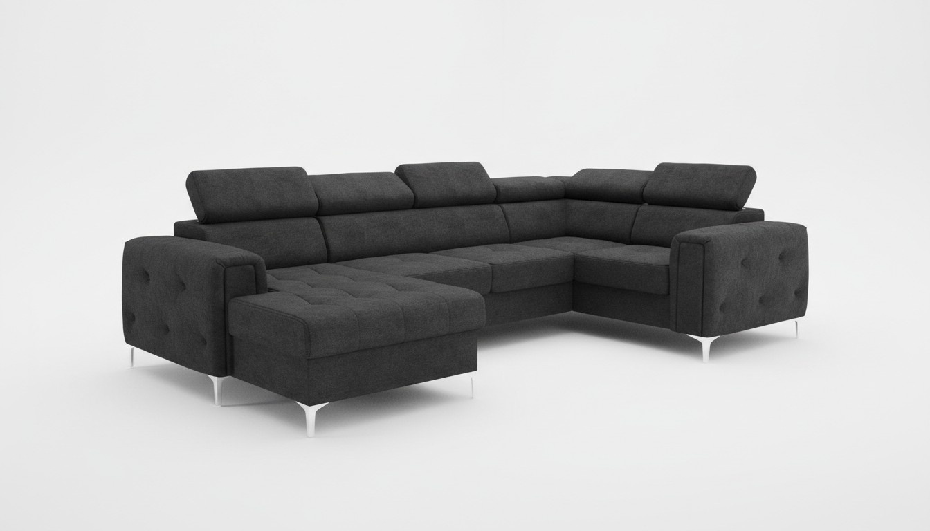 Wohnlandschaft Design Ecksofa Textil Couchen Sofas U Form Sofa Couch Polster Neu