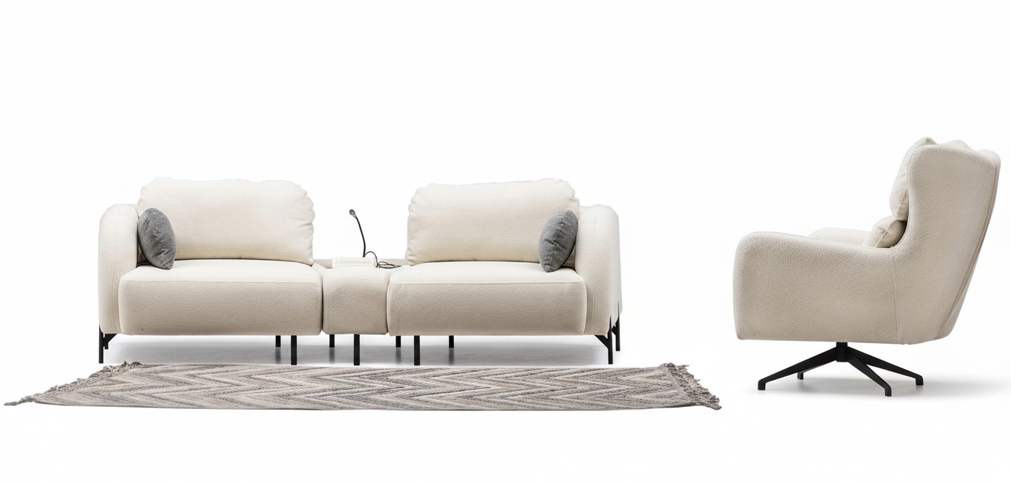 Wohnlandschaft Sofa Couch Set Polstergarnitur Sitzgruppe Sitzgruppe Lounge