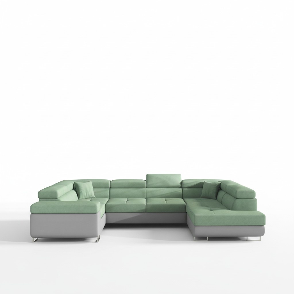 Wohnlandschaft Sofa Schlafsofa Couch Polster Eckgarnitur Bettfunktion Ecksofa