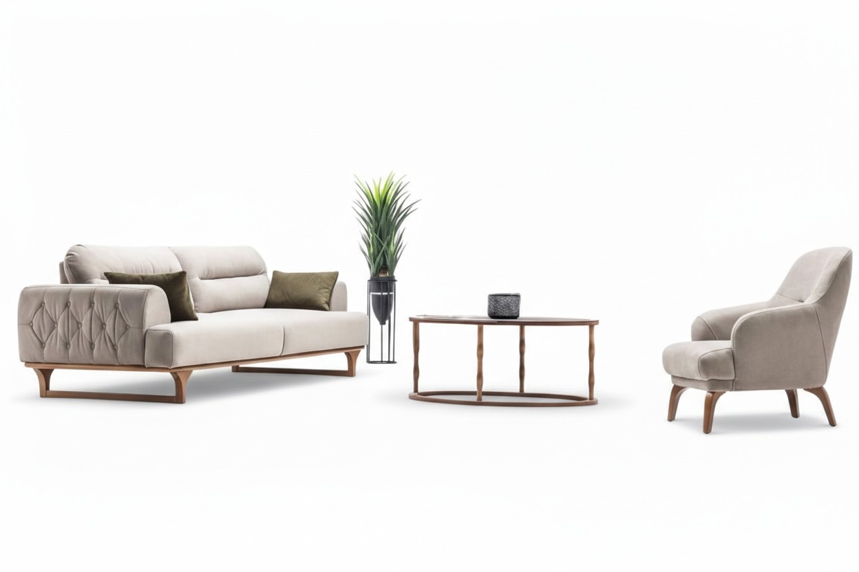 Wohnlandschaft Sofa Set Sitzgruppe Lounge Polstergarnitur Sitzgruppe Couch 3+1