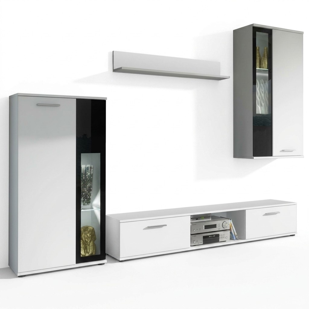 Wohnwand Komplett Designer Luxus Wohnzimmer Wandregal Modern Einrichtung