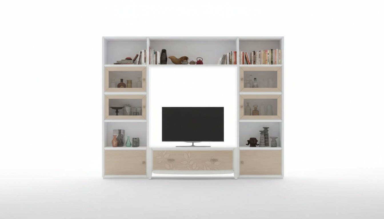 Wohnwand Schränke TV Schrank Set Wohnmöbel Praktisch Wohnzimmer 3tlg