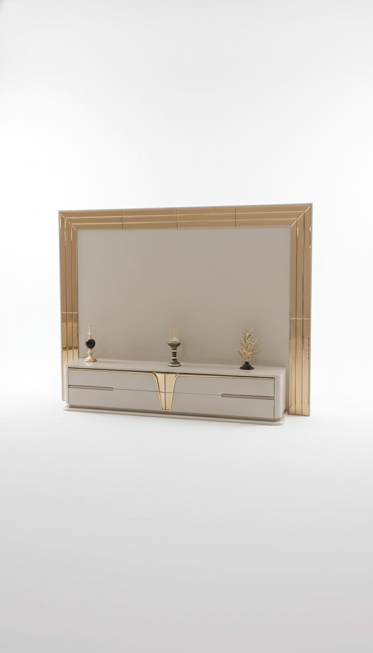Wohnwand TV Wand Holz Modern Stil Regal Wohnzimmer Möbel Schrank rtv tv Ständer