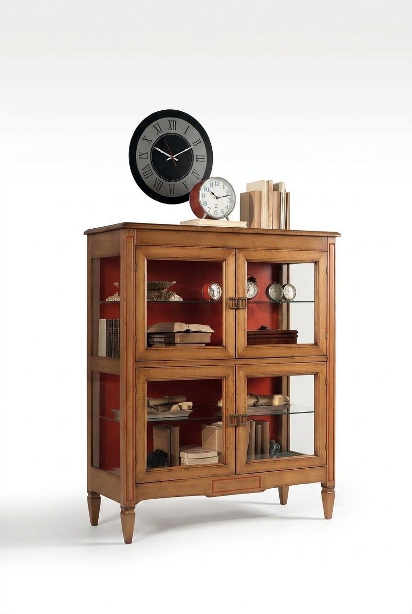 Wohnzimmer Anrichte Glas Schrank Vitrine Esszimmer Holz Schränke Möbel