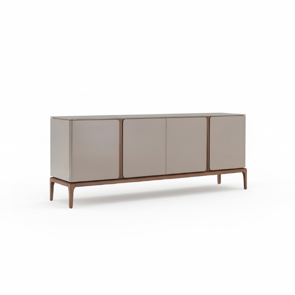 Wohnzimmer Anrichte Holz beige Stil Modern Sideboard Schrank xxl