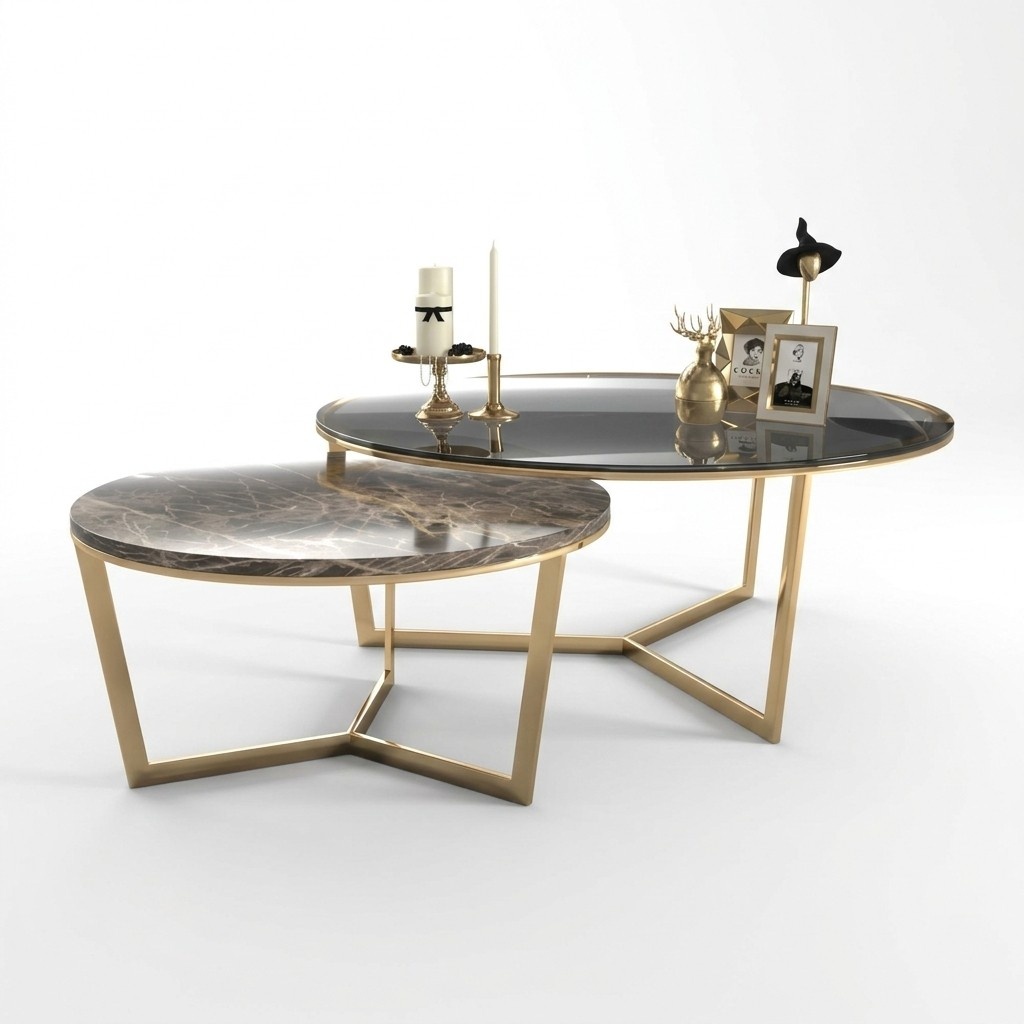 Couchtisch Kaffeetisch Beistelltisch Designer Wohnzimmertisch Tische 2x