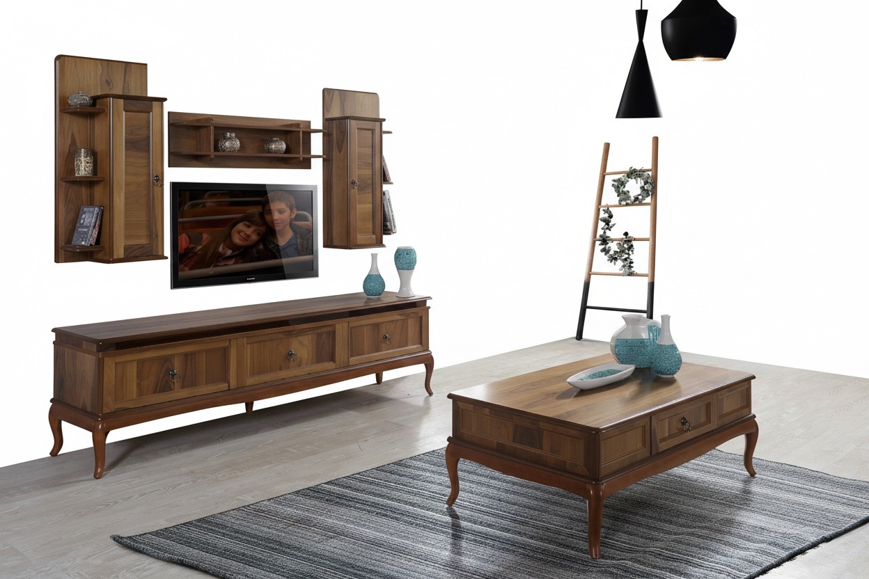 Wohnzimmer Holz Tische Beistell Italien Stil Tisch Couchtisch Beistelltisch Holz