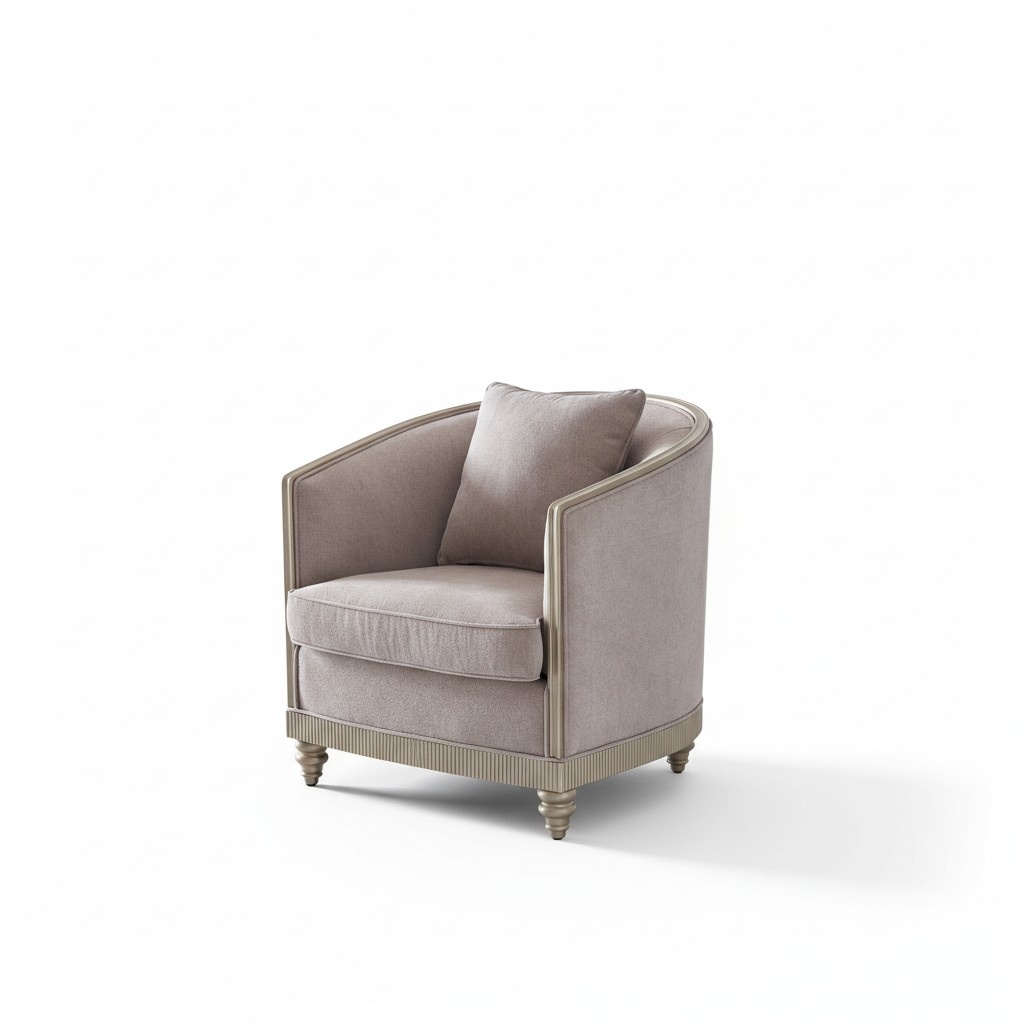 Wohnzimmer Luxus Sessel Hotel Polster Moderne Einsitzer Designer Grau