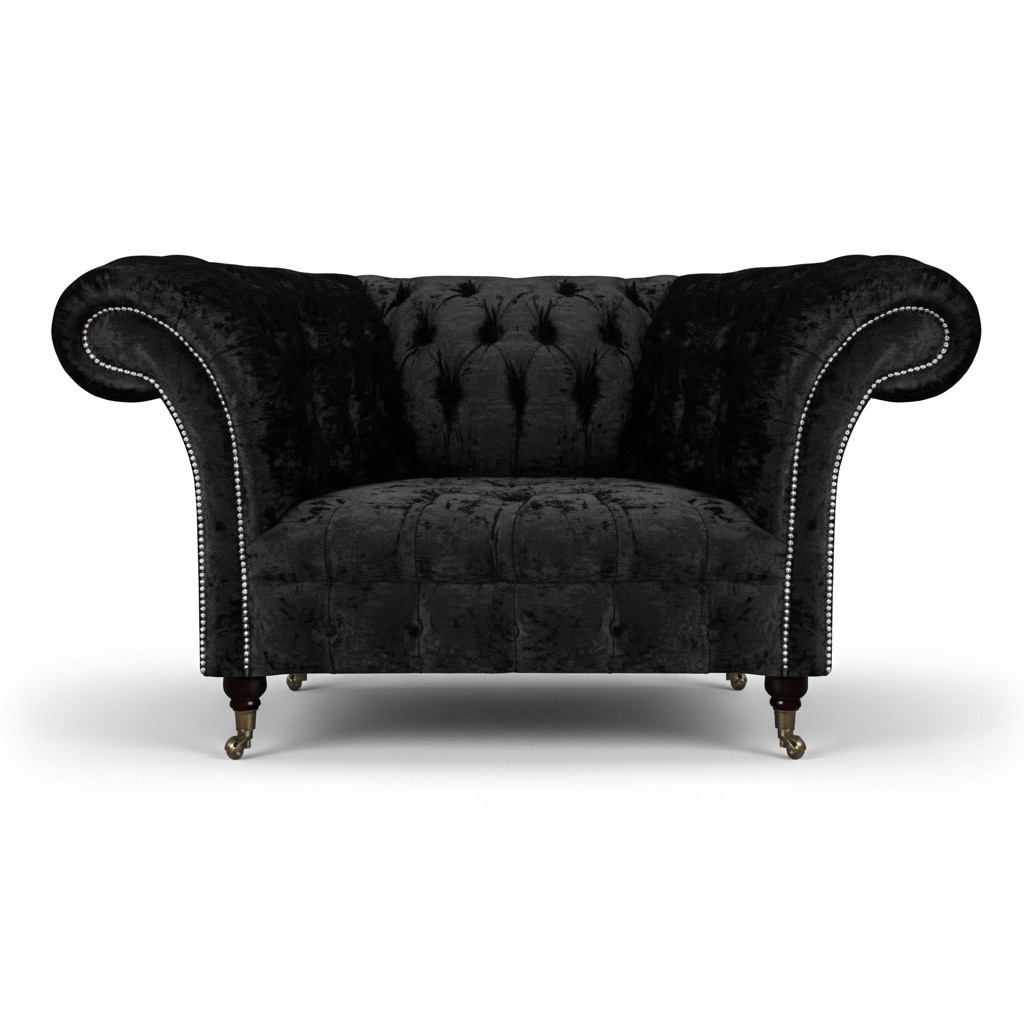 Wohnzimmer Luxus Sessel Polstersitz Chesterfield Polstermöbel Einrichtung