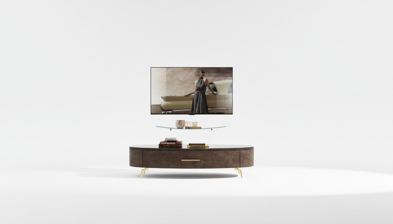 Wohnzimmer rtv Sideboard tv Schrank Tisch Kommode Lowboard Holz Modern Neu