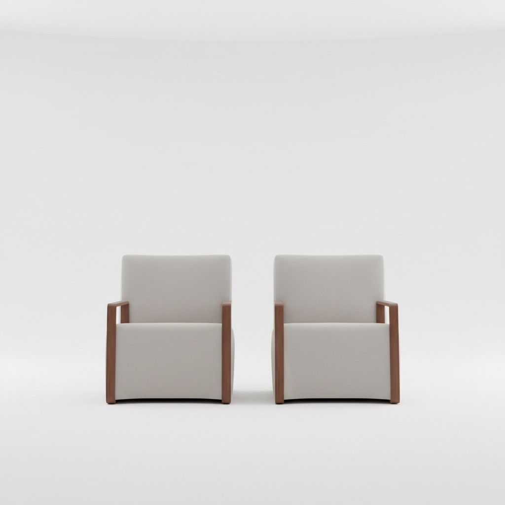 Wohnzimmer Sessel 1 Sitzer Couch Polster Modern Luxus Textil Design