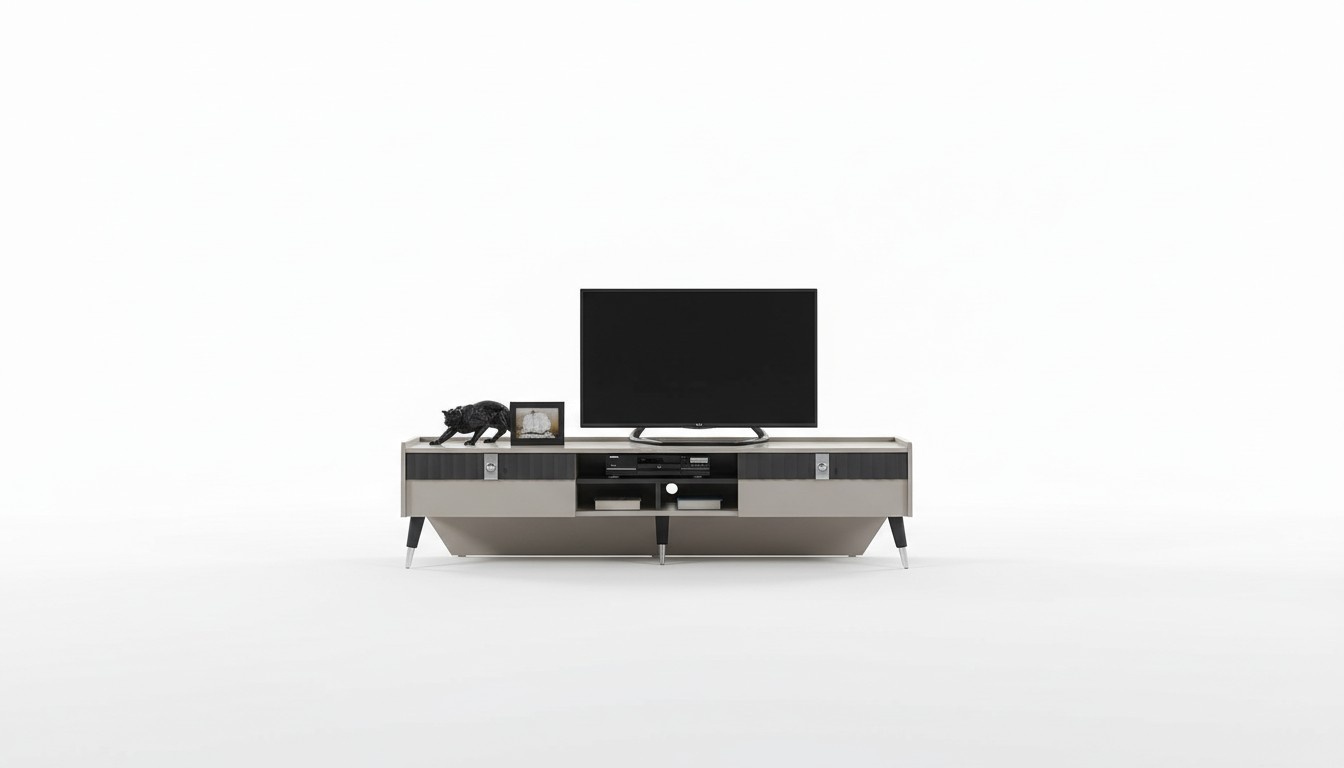Wohnzimmer Set Designer RTV-Ständer Luxus Holz Regale Couchtisch 3tlg