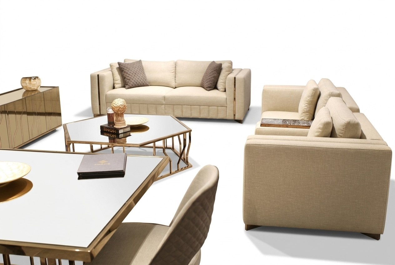 Wohnzimmer Set Sofa Zweisitzer Modern Sofa Dreisitzer Polster Möbel Couchtisch