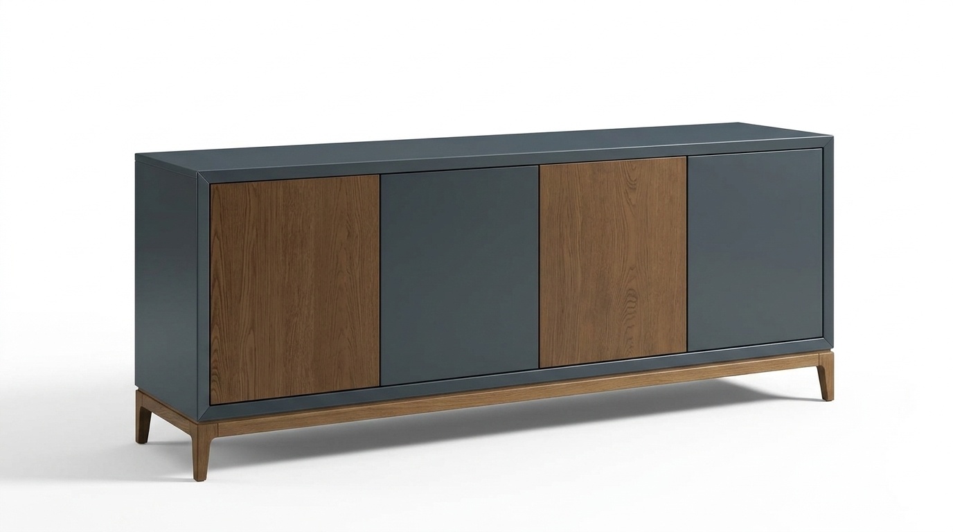 Wohnzimmer Sideboard neue Farbe grau Kommode modern