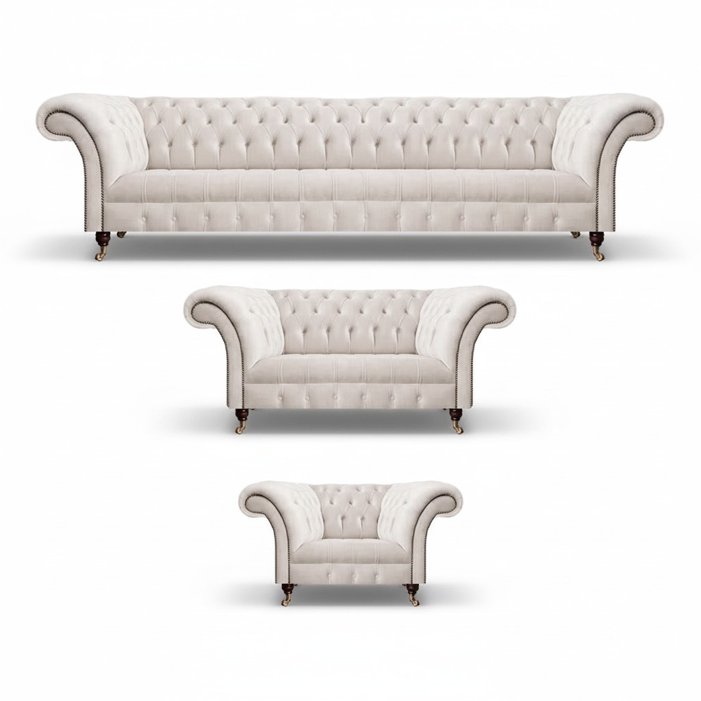 Wohnzimmer Sofagarnitur 3tlg Polstermöbel Luxus Couch Sofas Luxus Textil Möbel