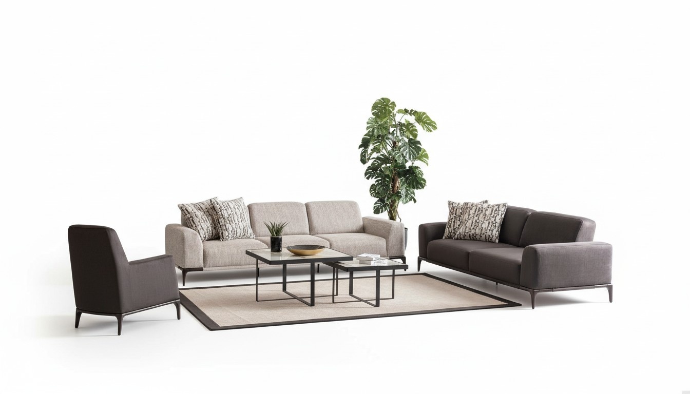 Wohnzimmer Sofagarnitur 4 3 1 Sitzer Garnitur Stoff Sofa Sessel Luxus