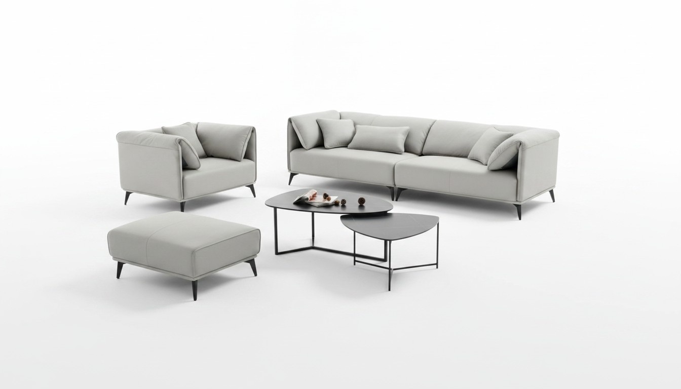 Wohnzimmer Sofas Couches Polsterung 4 Sitzer Grau Design Xxl Big Sofa
