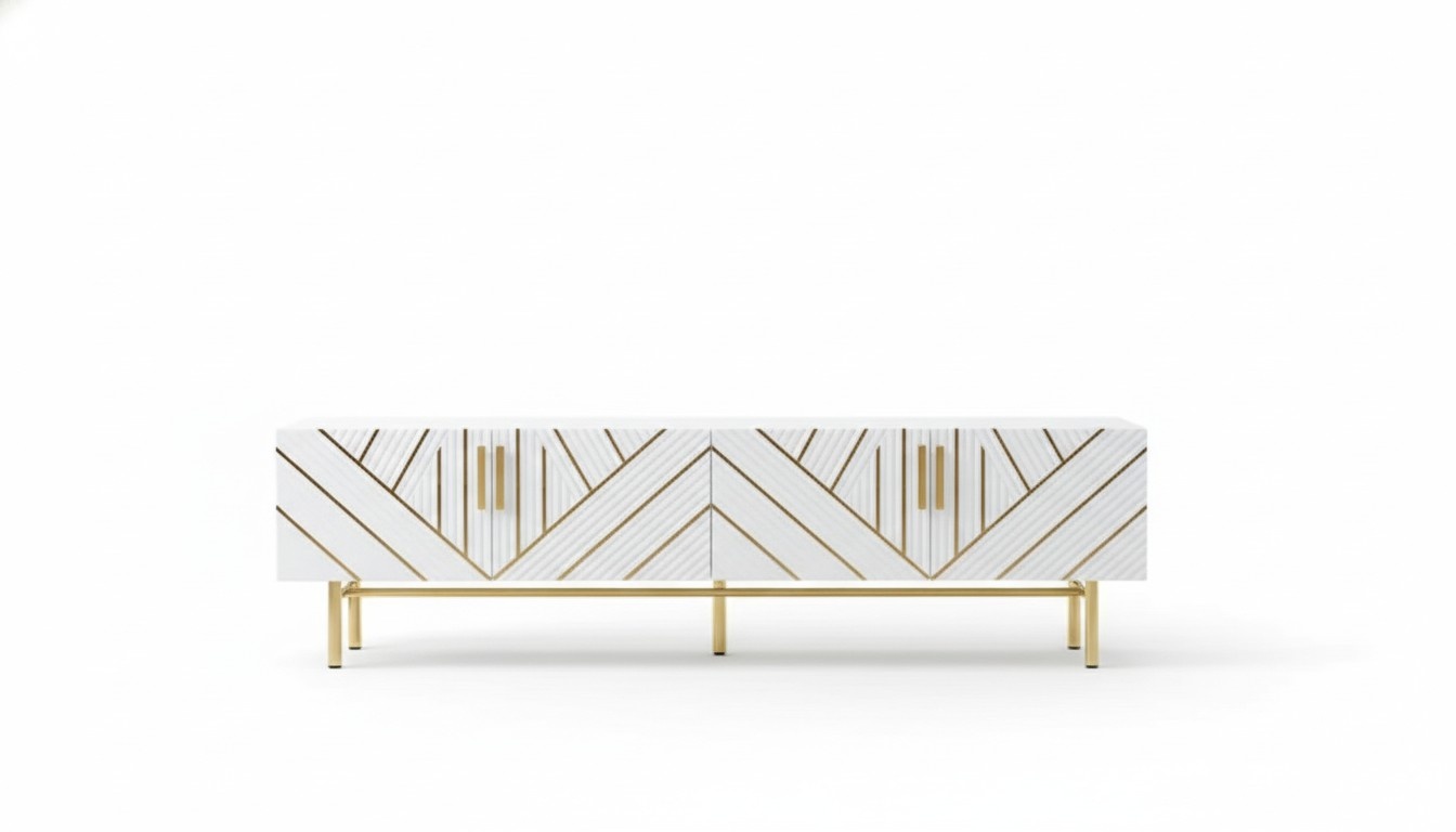 Wohnzimmer TV-Ständer Modern Holz Fernseher Ständer Schrank Möbel