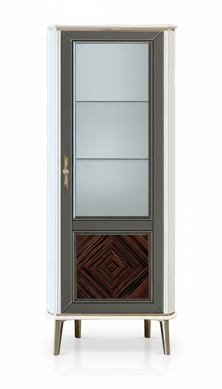 Wohnzimmer Vitrine Klassische Glasvitrinen für Rechteckig Luxuriöse Modern Neu