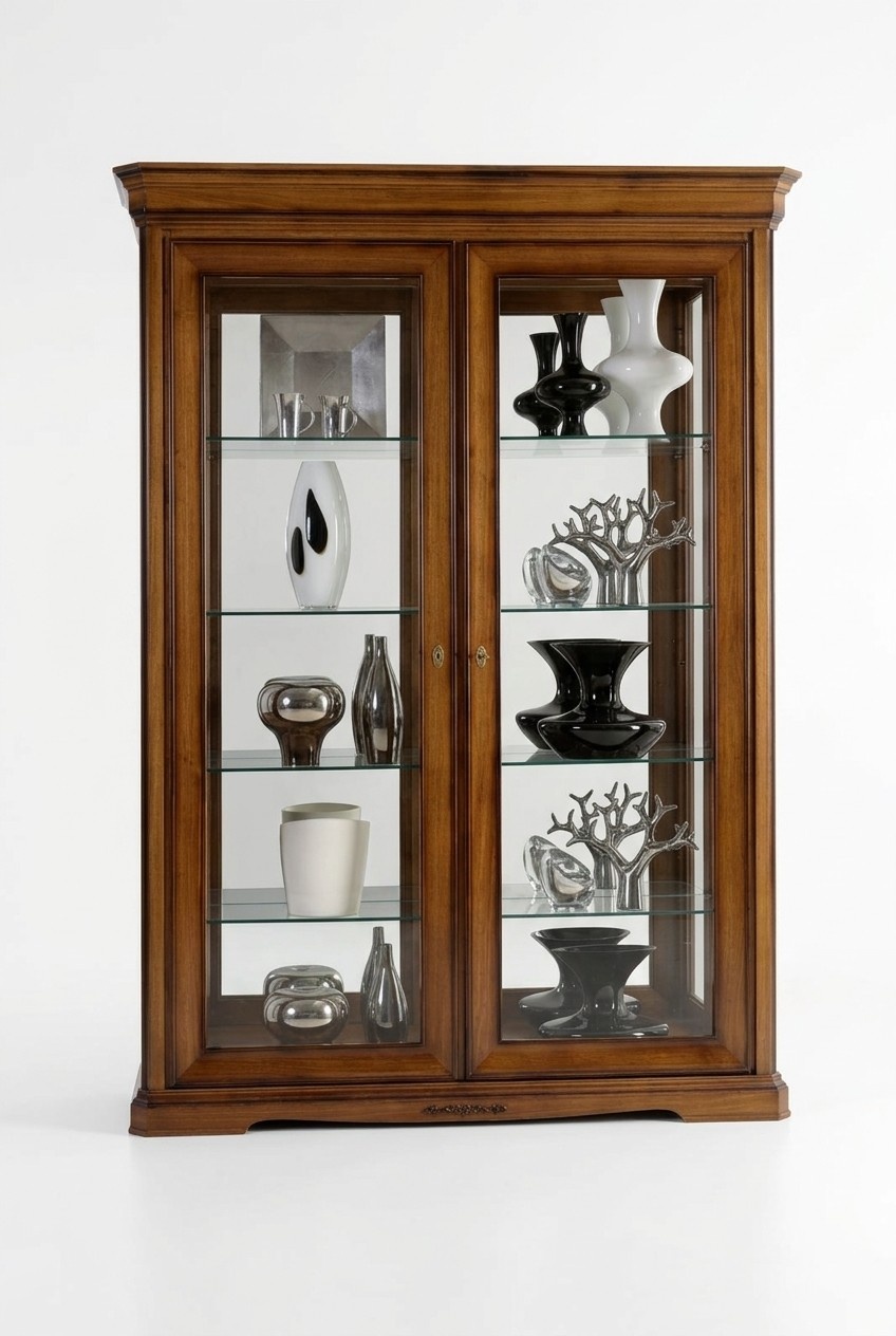 Wohnzimmer Vitrine Schrank Bücher Regal Anrichte Klassische Möbel Regale Holz