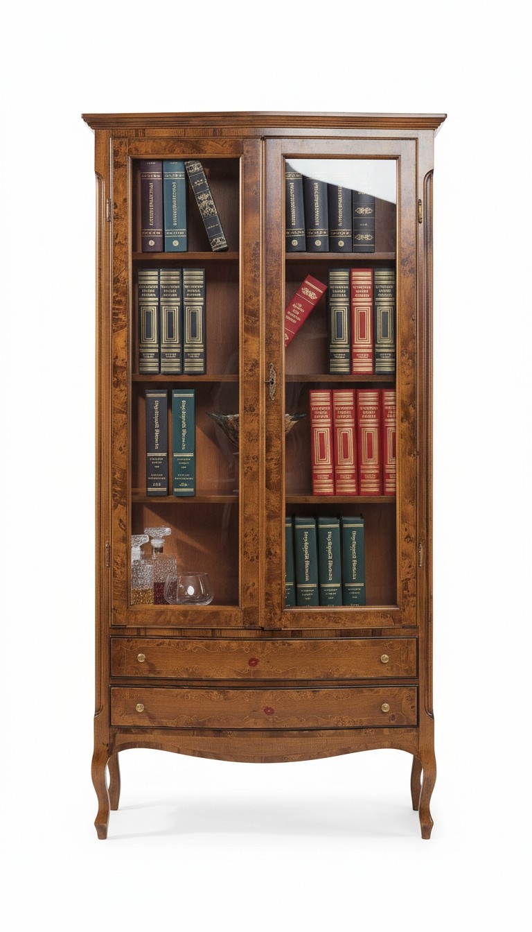 Wohnzimmer Vitrine Schrank Bücher Regal Anrichte Klassische Möbel Regale Holz